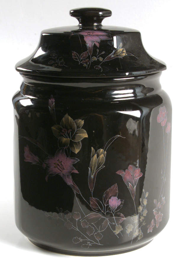 Ebony Meadow Extra Large Canister & Lid by Mikasa-1