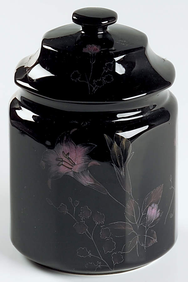 Ebony Meadow Small Canister & Lid by Mikasa-1