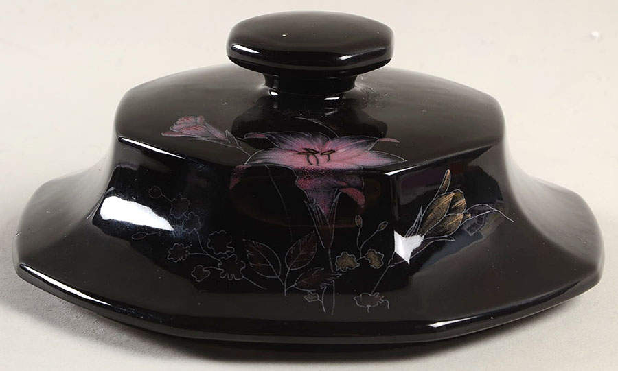 Ebony Meadow Lid for Large Canister by Mikasa-1