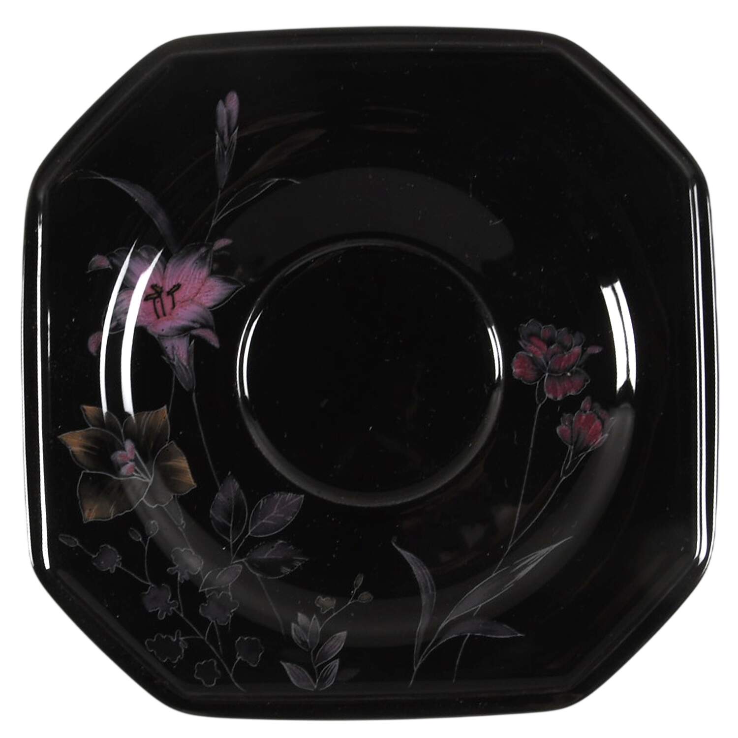 Ebony Meadow Saucer by Mikasa-1