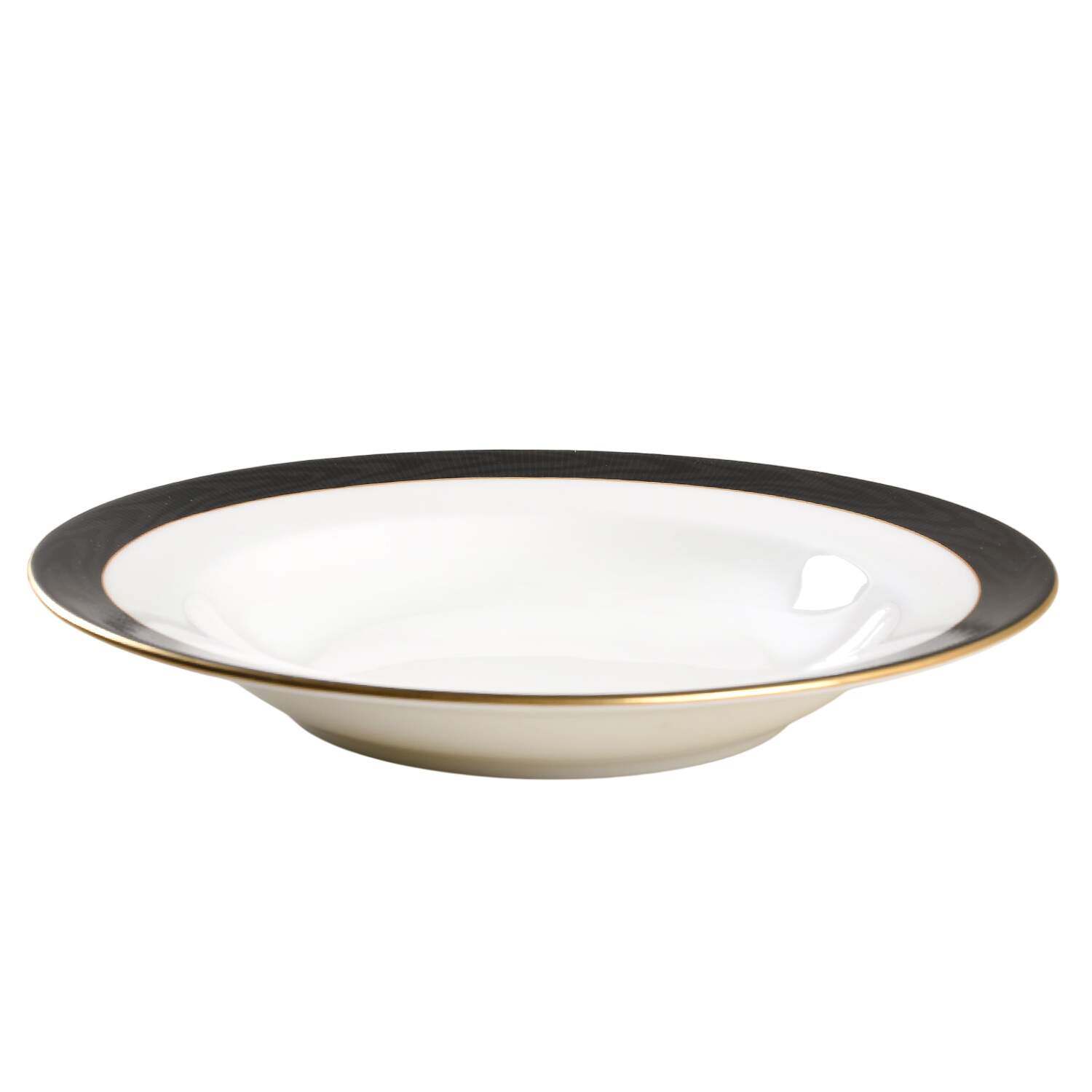Ebony Moire Large Rim Soup Bowl by Mikasa-1