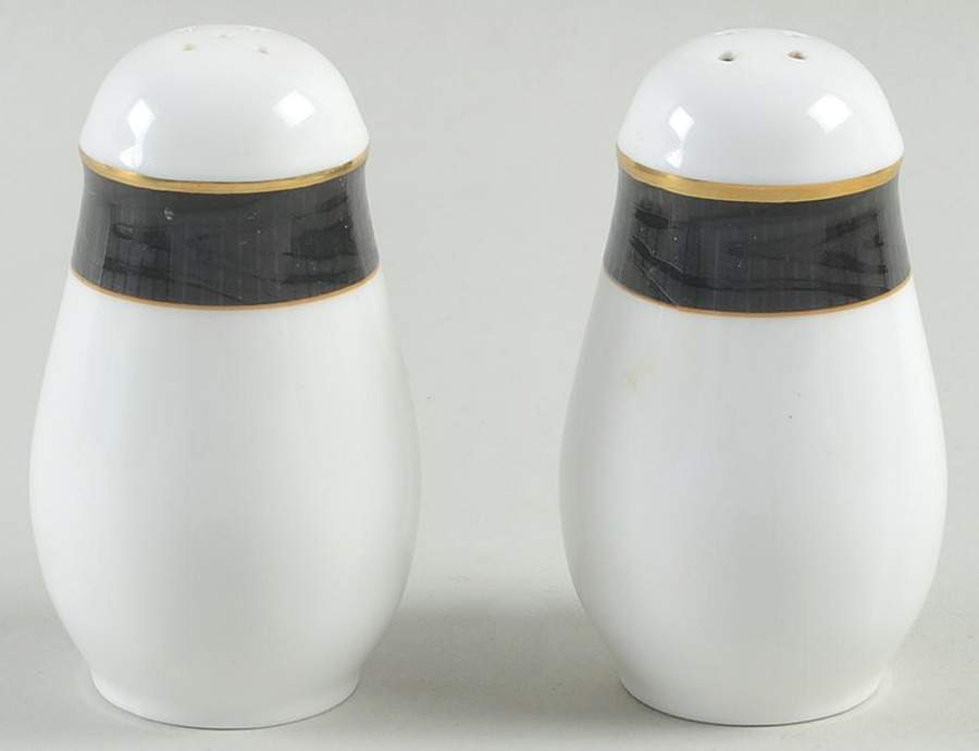 Ebony Moire Salt & Pepper Set by Mikasa-1