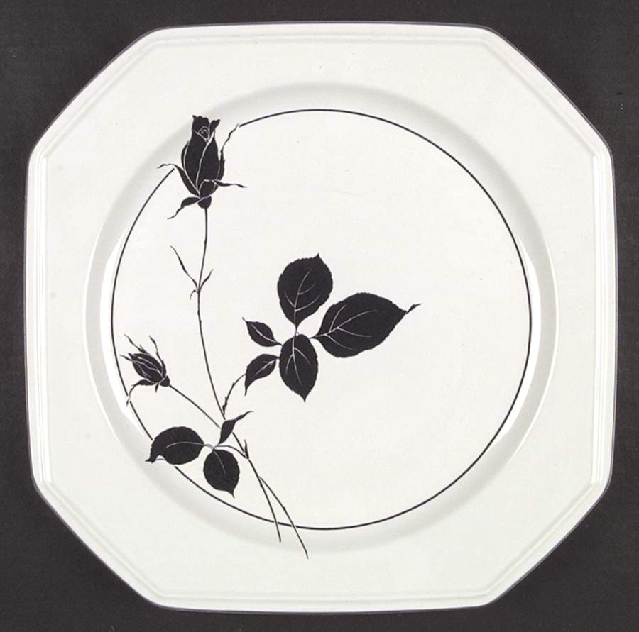 Ebony Rose Dinner Plate by Mikasa-1