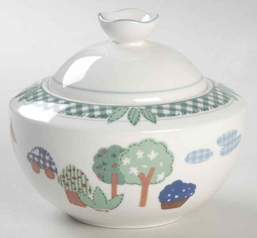 Ecole Sugar Bowl & Lid by Mikasa-1