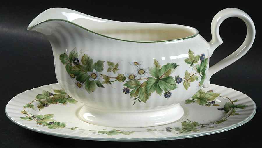 Eden Hall Gravy Boat & Underplate by Mikasa-1