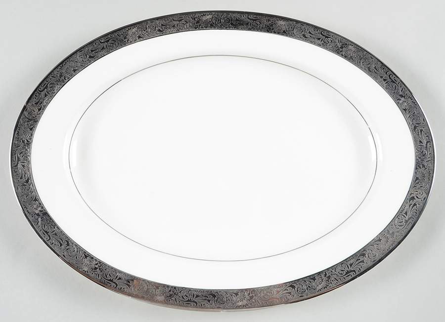 Edinburgh 15" Oval Serving Platter by Mikasa-1