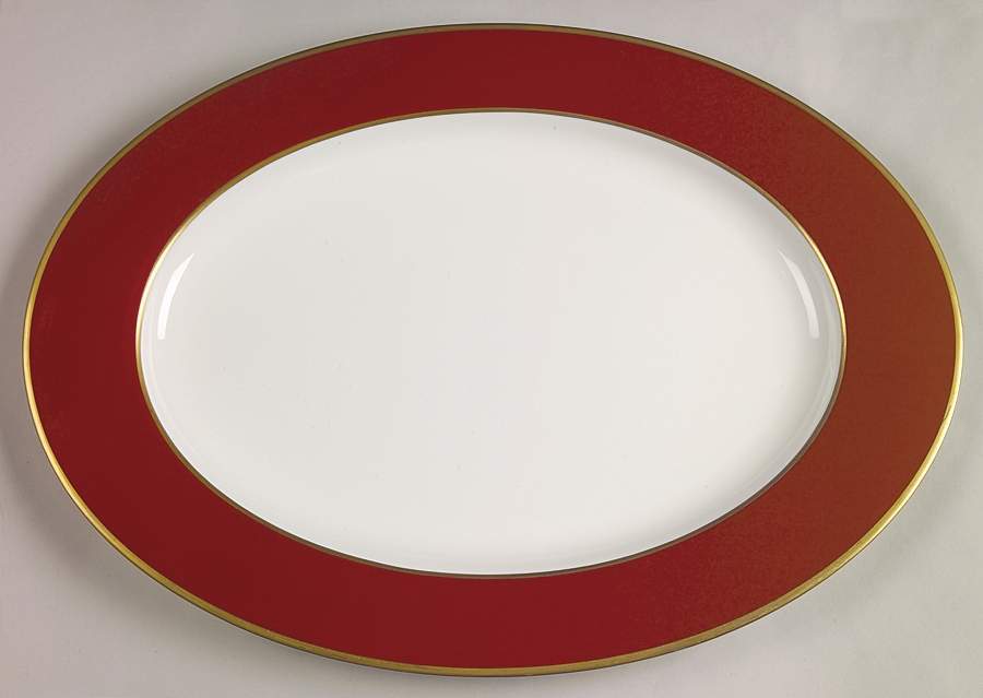 Egyptian Terra Cotta 17" Oval Serving Platter by Mikasa-1