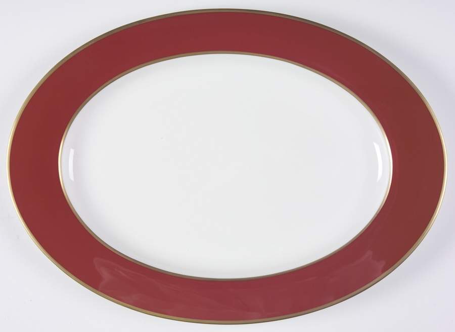 Egyptian Terra Cotta 15" Oval Serving Platter by Mikasa-1