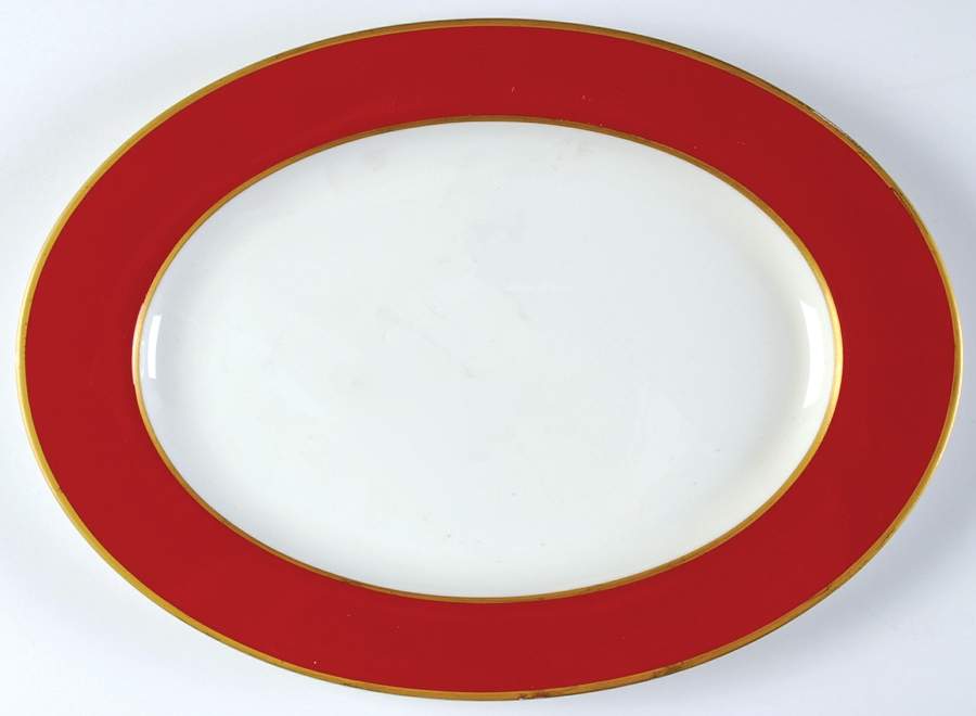 Egyptian Terra Cotta 12" Oval Serving Platter by Mikasa-1