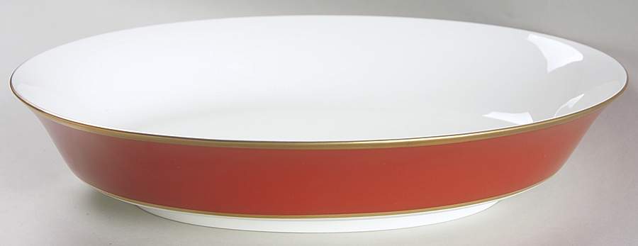 Egyptian Terra Cotta 10" Oval Vegetable Bowl by Mikasa-1