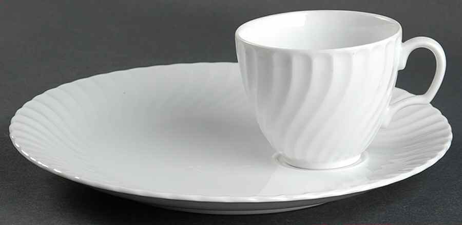 Elegance Snack Plate & Cup Set by Mikasa-1