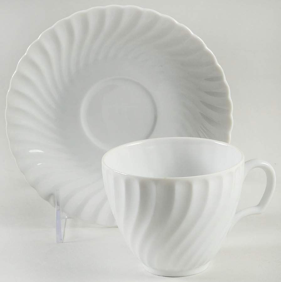 Elegance Flat Cup & Saucer Set by Mikasa-1