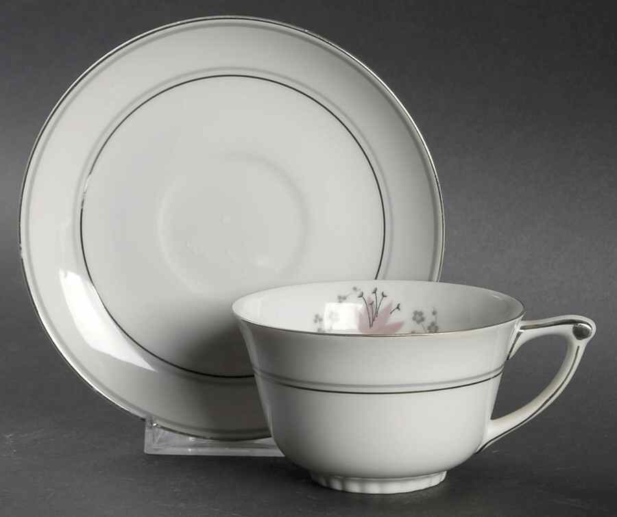 Eleanore Footed Cup & Saucer Set by Mikasa-1