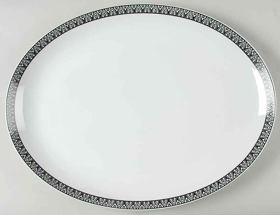 Electra 16" Oval Serving Platter by Mikasa-1