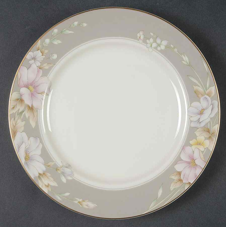 Elegance Grey Salad Plate by Mikasa-1