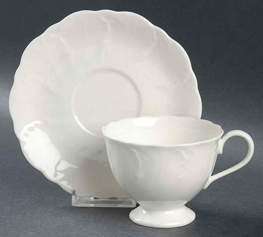 Elegante Footed Cup & Saucer Set by Mikasa-1