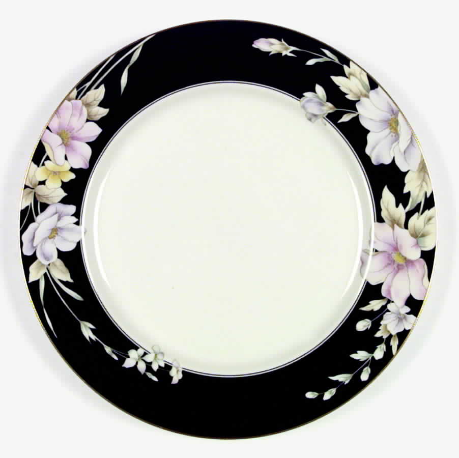Elegance Black Dinner Plate by Mikasa-1