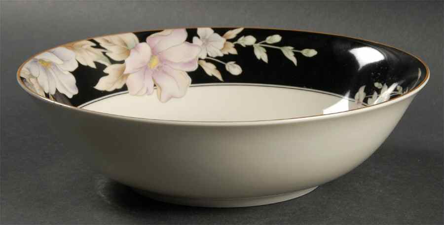 Elegance Black 9" Round Vegetable Bowl by Mikasa-1