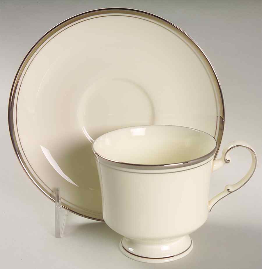 Elite Footed Cup & Saucer Set by Mikasa-1