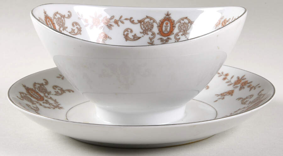 Elizabeth Gravy Boat with Attached Underplate by Mikasa-1