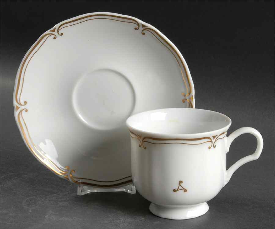 Embassy Footed Cup & Saucer Set by Mikasa-1