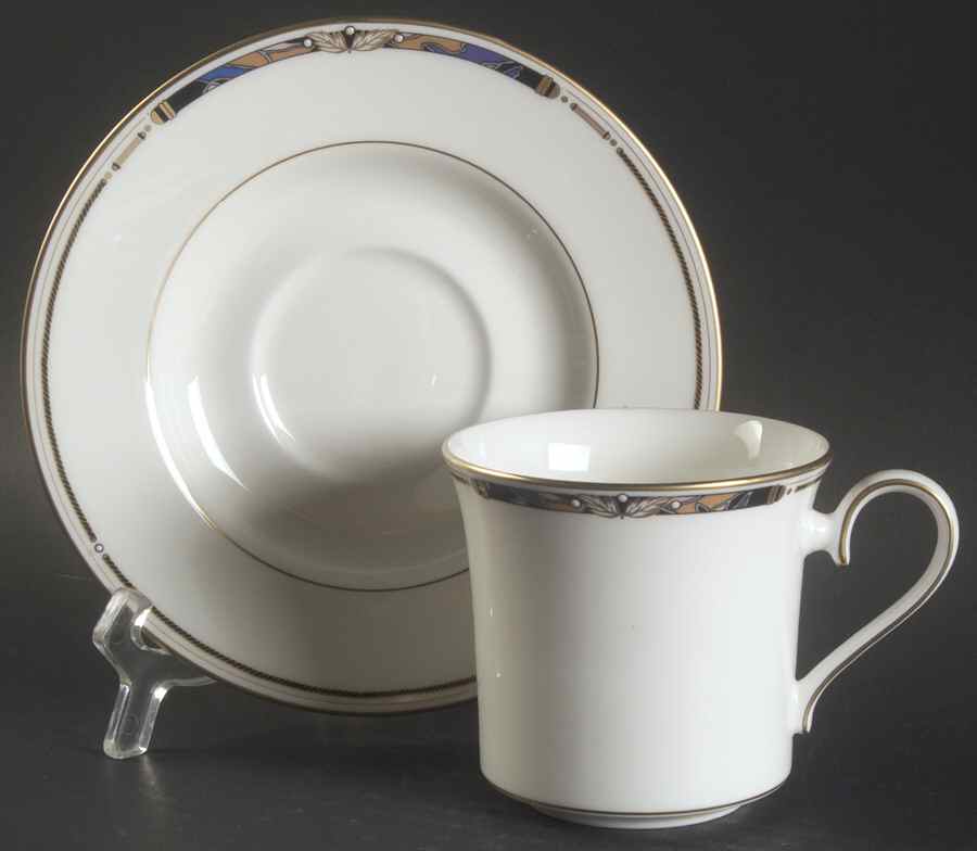Embrace Flat Cup & Saucer Set by Mikasa-1