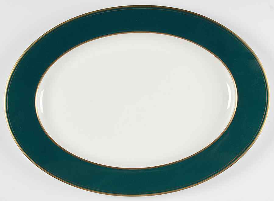 Emerald 17" Oval Serving Platter by Mikasa-1