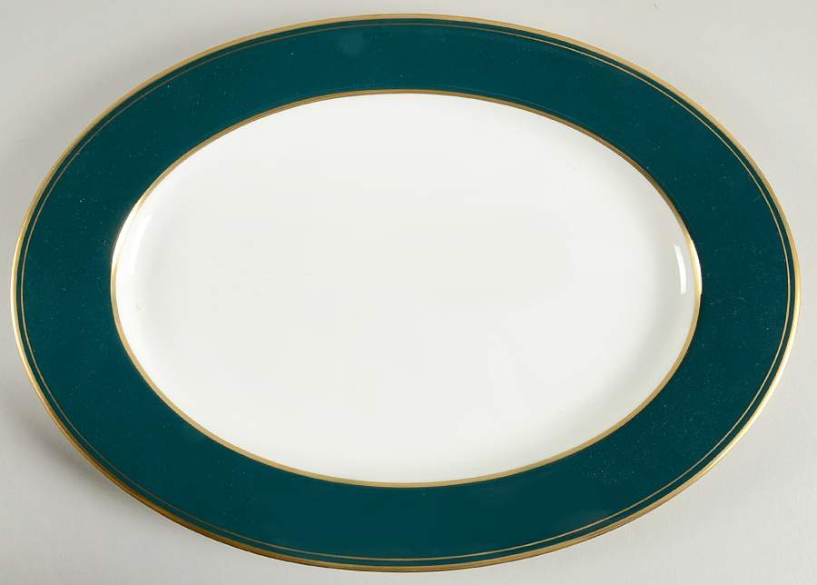 Emerald 14" Oval Serving Platter by Mikasa-1