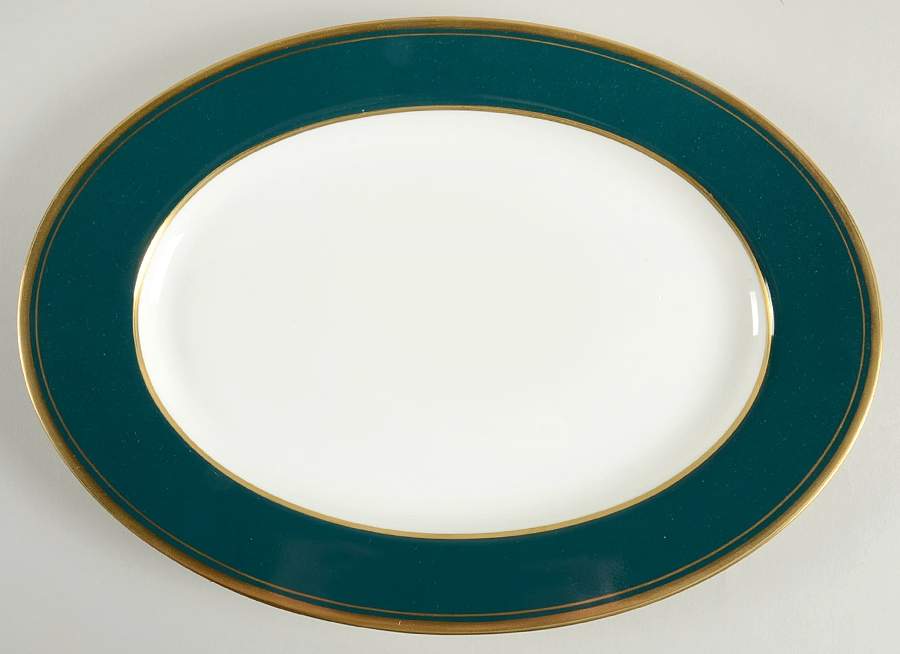 Emerald 12" Oval Serving Platter by Mikasa-1