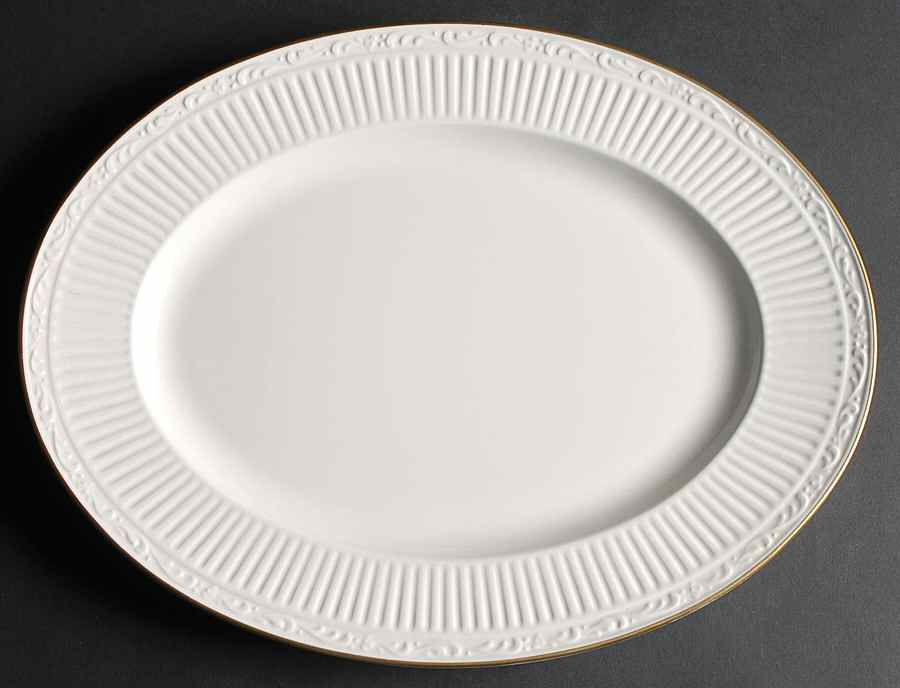 Empire Gold 15" Oval Serving Platter by Mikasa-1