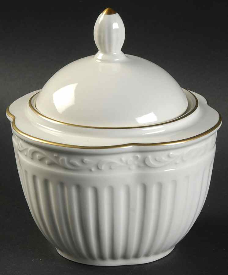 Empire Gold Sugar Bowl & Lid by Mikasa-1