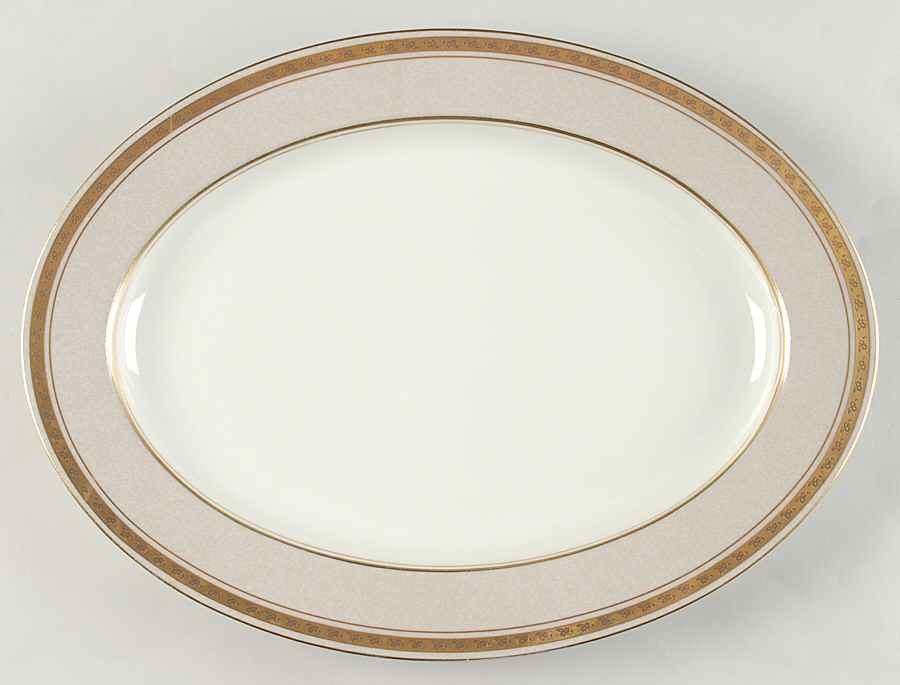 Embassy Hall 14" Oval Serving Platter by Mikasa-1