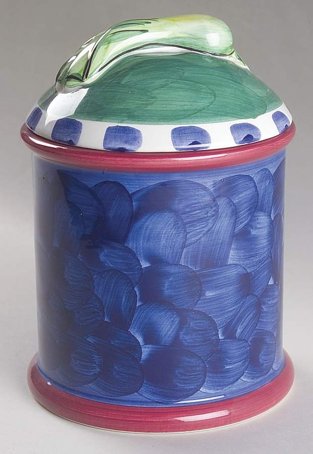 Emerald Harvest Small Canister & Lid by Mikasa-1
