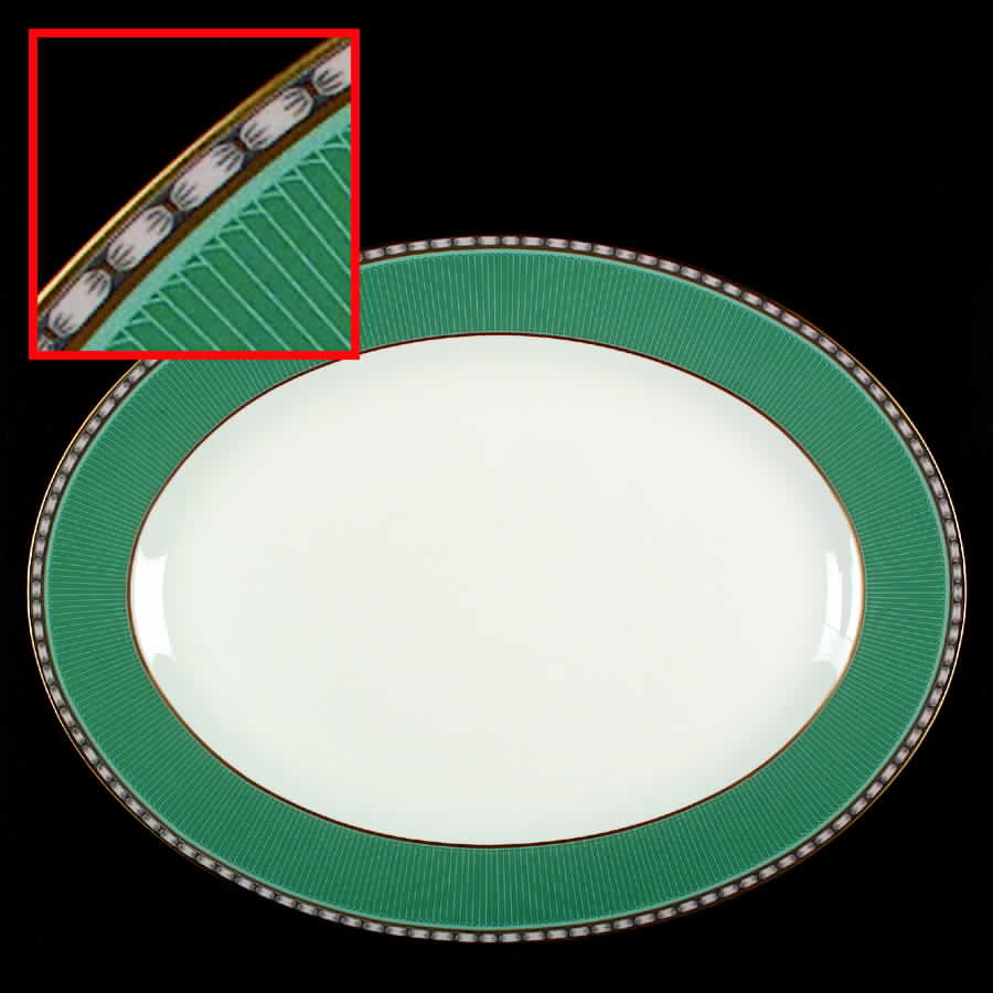 Emerald Jewel 14" Oval Serving Platter by Mikasa-1