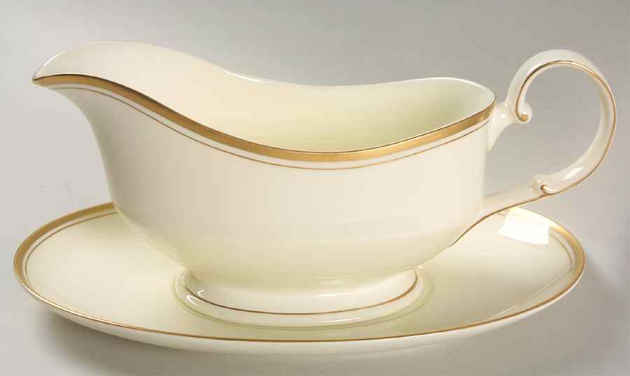 Empire Gravy Boat & Underplate by Mikasa-1