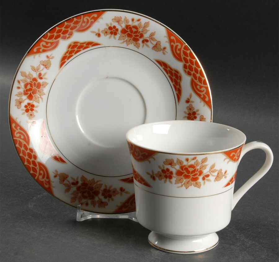 Empress Footed Cup & Saucer Set by Mikasa-1