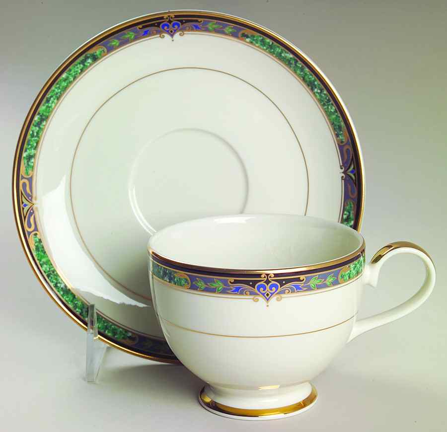 Emerald Suite Footed Cup & Saucer Set by Mikasa-1