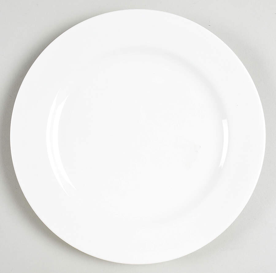 Embassy White Luncheon Plate by Mikasa-1