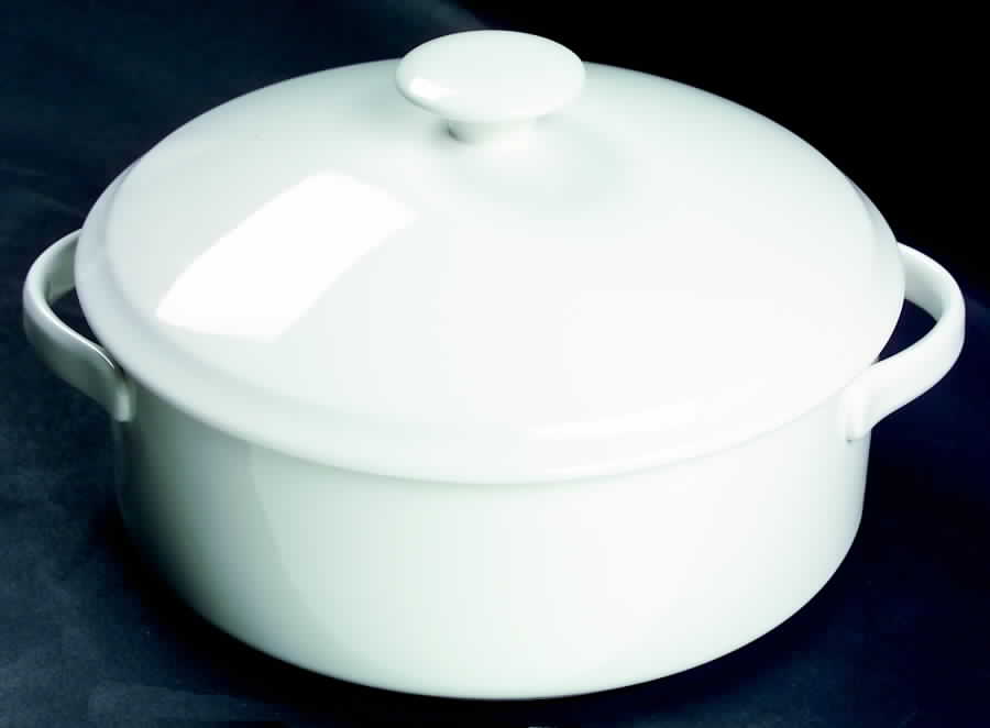 Embassy White Round Covered Vegetable by Mikasa-1
