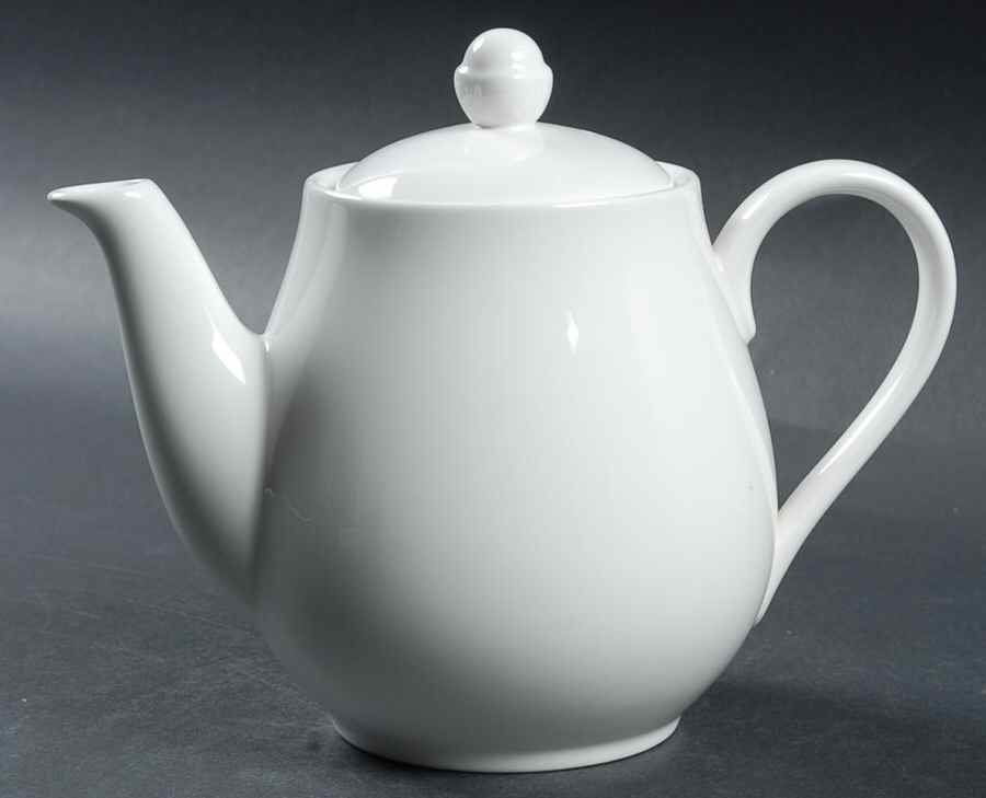Embassy White Teapot & Lid by Mikasa-1