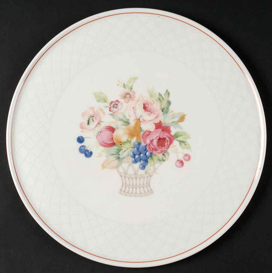 English Bouquet Cake Plate by Mikasa-1