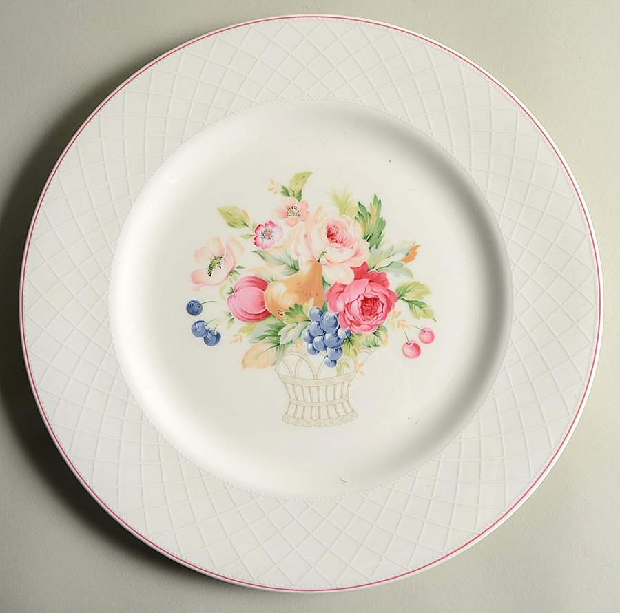 English Bouquet 12" Chop Plate (Round Platter) by Mikasa-1