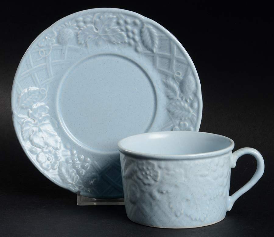 English Countryside Blue Flat Cup & Saucer Set by Mikasa-1