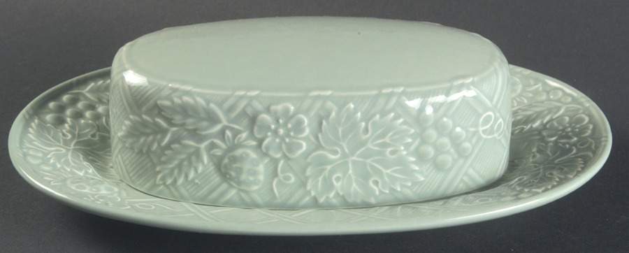 English Countryside Celadon 1/4 Lb Covered Butter by Mikasa-1