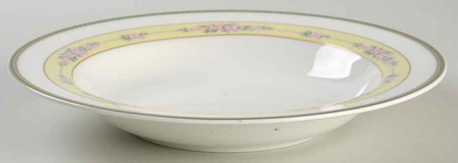 English Chintz Large Rim Soup Bowl by Mikasa-1