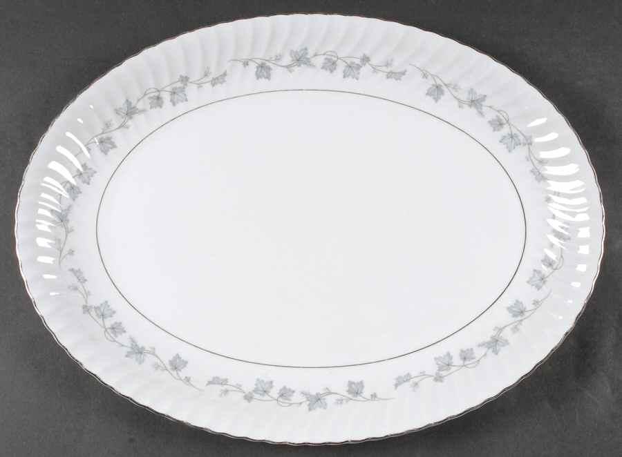 Encino 16" Oval Serving Platter by Mikasa-1