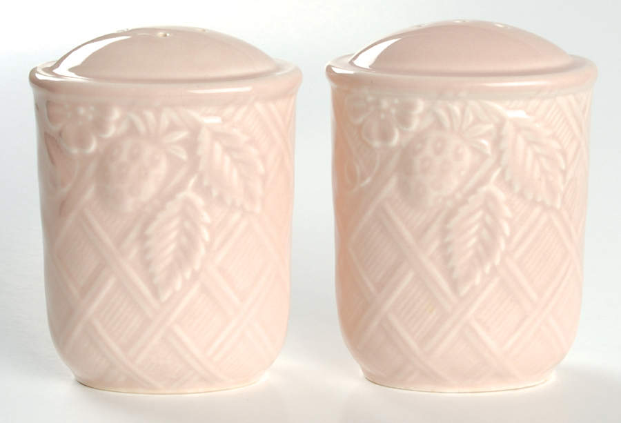 English Countryside Pink Salt & Pepper Set by Mikasa-1