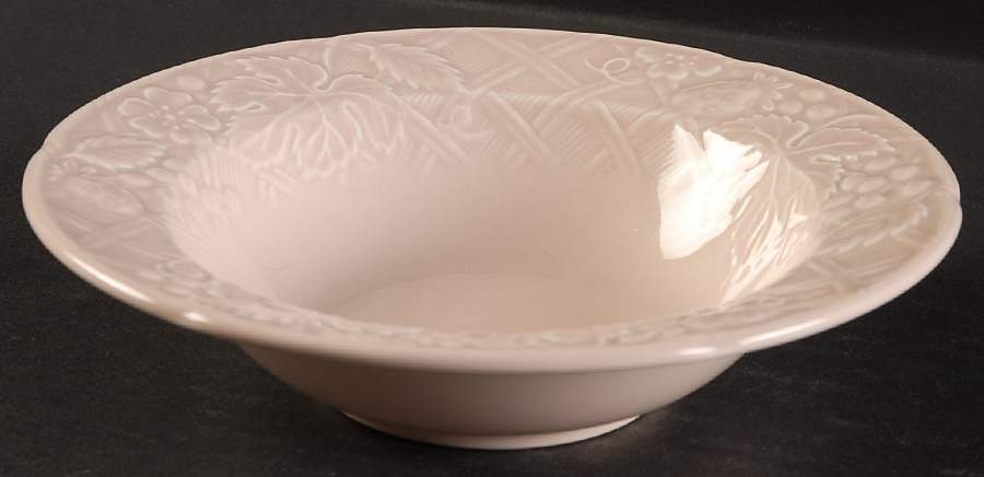 English Countryside Pink Rim Fruit/Dessert (Sauce) Bowl by Mikasa-1