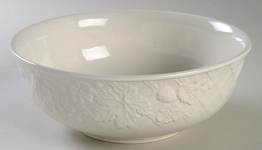 English Countryside White 9" Salad Serving Bowl by Mikasa-1