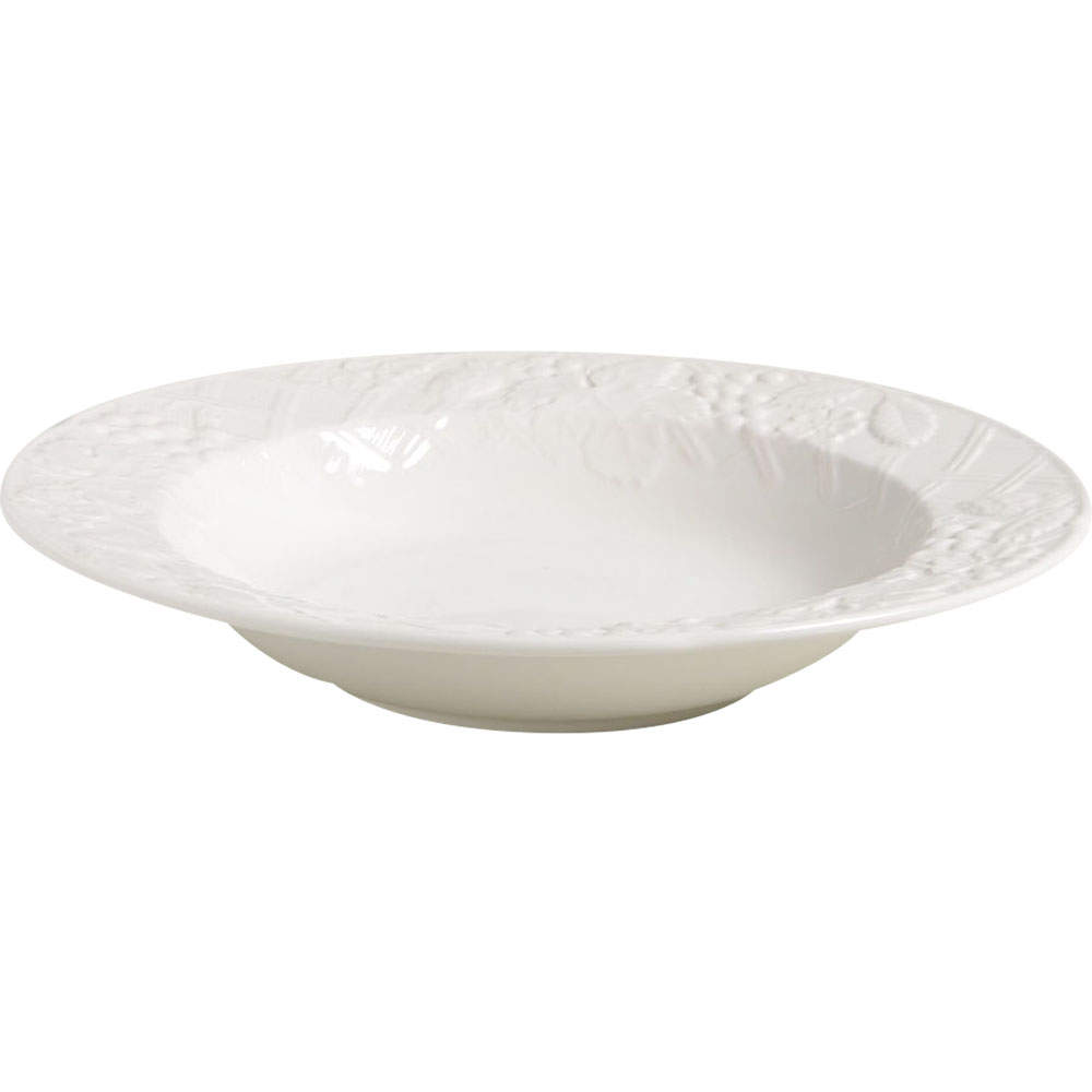 English Countryside White Large Rim Soup Bowl - Set of 4 by Mikasa-1